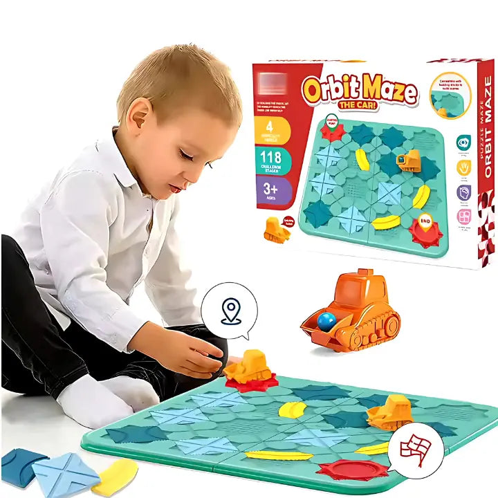 Orbit Maze Car Game Board For Kids