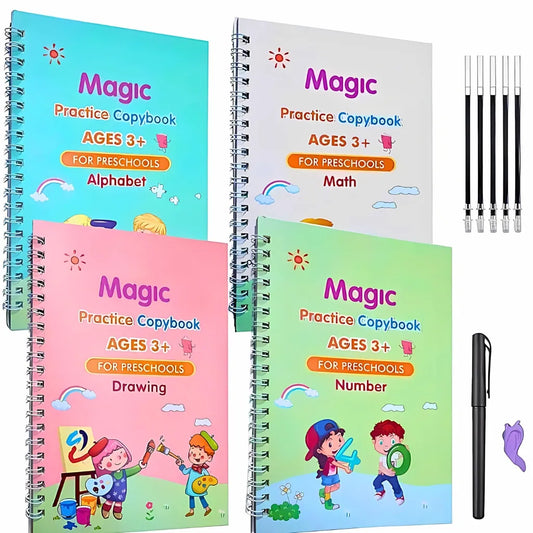 Sank Magic Practice Copybook  (Reusable - Set of 4)