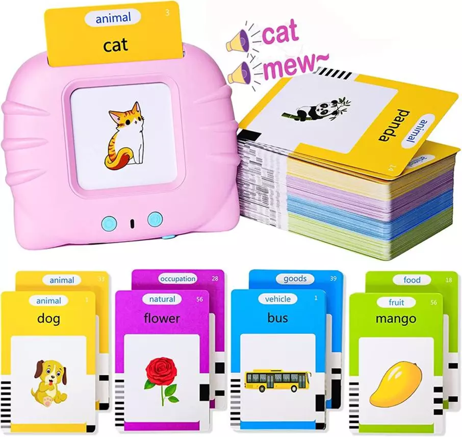 Talking Flash Cards Learning Rechargeable Toy for Boys & Girls Toddlers From 1 - 5 Year Old