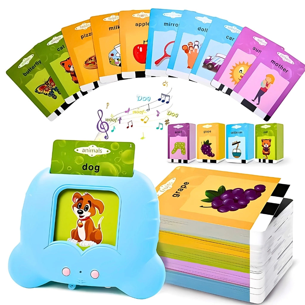 Talking Flash Cards Learning Rechargeable Toy for Boys & Girls Toddlers From 1 - 5 Year Old